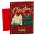 Son Christmas Card, Hanging Christmas Jumpers on Red