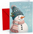 Both of You Christmas Card, Snowman in Bobble Hat