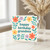 Grandma Birthday Card - Floral Border with Colourful Flowers and Leaves - Happy Birthday Grandma