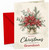 Grandson Christmas Card, Poinsettia Pot Watercolour