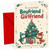 Boyfriend & Girlfriend Christmas Card Penguin & Fox Tree