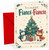 Fiancé & Fiancée Christmas Card, Penguin Fox & Tree Gifts