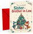 Sister & Brother-in-Law Christmas Card Penguin Fox Tree