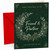 Friend & Partner Christmas Card, Green Foliage Wreath