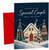 Special Couple Christmas Card, Snowy Cottage and Trees