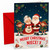 Niece Christmas Card with Santa, Mrs Claus and Elves