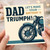 Dad Birthday Card - Vintage Motorcycle Design - Let's Make Your Birthday a Triumph!