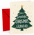 Grandad Christmas Card, Christmas Tree with Star Illustration