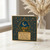 Elegant Eid Card - Crescent Moon Night Sky and Mosque Scene, Ornate Floral Border - May Your Eid Be Filled with Light and Blessings