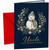 Uncle Christmas Card with Snowman and Holly Wreath