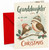 Granddaughter Christmas Card, Robins in Hats with Gift