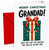 Grandad Christmas Card Funny Smiling Present Illustration