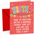 Sister Christmas Card Funny Slogan with Colourful Lights
