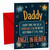 Daddy Christmas Card, Sparkling Star Angel in Heaven