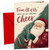 Christmas Card From All of Us Santa with Mug of Cheer