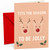 Christmas Card 'Tits The Season To Be Jolly' Reindeer