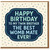 Funny Twin Brother Birthday Card - Happy Birthday to My Twin Brother The Best Womb Mate Ever - Polka Dot Design, Cheeky Pun