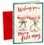 Christmas Card Merry Fizz-mas Champagne Glasses Watercolour