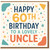 60th Birthday Card for Uncle - Happy 60th Birthday to a Lovely Uncle, Colourful Confetti Typography Design