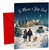 Mum & Step-Dad Christmas Card Snowy Village Walk & Car