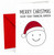 Christmas Card Funny Financial Burden Santa Hat Smile Face