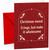 Funny Christmas Card 'Christmas mood' Holly Border Red
