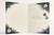 Christmas Card Blue Tit, Holly and Baubles on Navy Night Sky