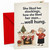 Funny Christmas Card Well Hung Stockings Fireplace Granny