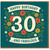 30th Birthday Card - Happy Birthday 30 and Fabulous - Floral Design - Milestone Thirtieth