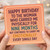Birthday Card for Mum - Happy Birthday to the Woman Who Carried Me for Nine Months and Still Carries Me Emotionally - Heartfelt Card from Son or Daughter