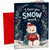 Christmas Card I Love You Snow Much Snowman Heart