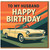 Husband Birthday Card - Retro Classic Convertible - To My Husband Happy Birthday - Vintage Car Greeting Card for Him