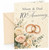 Mum & Dad 10th Anniversary Card Rose Gold Rings and Roses