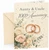 Aunty & Uncle 100th Anniversary Card Rose Gold Rings & Roses