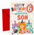 Son 6th Birthday Card with Party Cats and Confetti