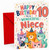 Niece 10th Birthday Card Party Cats in Hats and Confetti