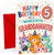 Granddaughter 5th Birthday Card Cute Party Cats and Confetti