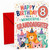 Granddaughter 8th Birthday Card Party Cats and Confetti