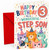 Step Son 3rd Birthday Card Party Cats and Confetti