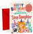 Step Daughter 12th Birthday Card Party Cats in Hats