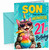 Son 21st Birthday Card Meowgical Cat Unicorn Cocktail