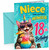 Niece 18th Birthday Card Unicorn Cat Rainbow Cocktail