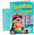 Grandson 13th Birthday Card Unicorn Cat Rainbow Cocktail