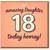 18th Birthday Card for Daughter - Amazing Daughter 18 Today Hooray Heart Design, Bold Retro Number Milestone Card