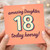 18th Birthday Card for Daughter - Amazing Daughter 18 Today Hooray Heart Design, Bold Retro Number Milestone Card