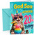 God Son 20th Birthday Card Meowgical Unicorn Cat Cocktail