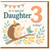 Daughter 3rd Birthday Card - Cute Woodland Hedgehog and Bird with Party Hats, Bunting and Leaves - 'to a special Daughter 3 today!'