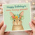 Cute Bunny Birthday Card - Happy Birthday to Some Bunny Special - Rabbit with Flower Crown Pun, Sweet Animal Design for Kids, Adults, Friend or Partner