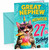 Great Nephew 27th Birthday Card Unicorn Cat Rainbow Cocktail