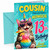 Great Grandson 13th Birthday Card Unicorn Cat Rainbow Cocktail
